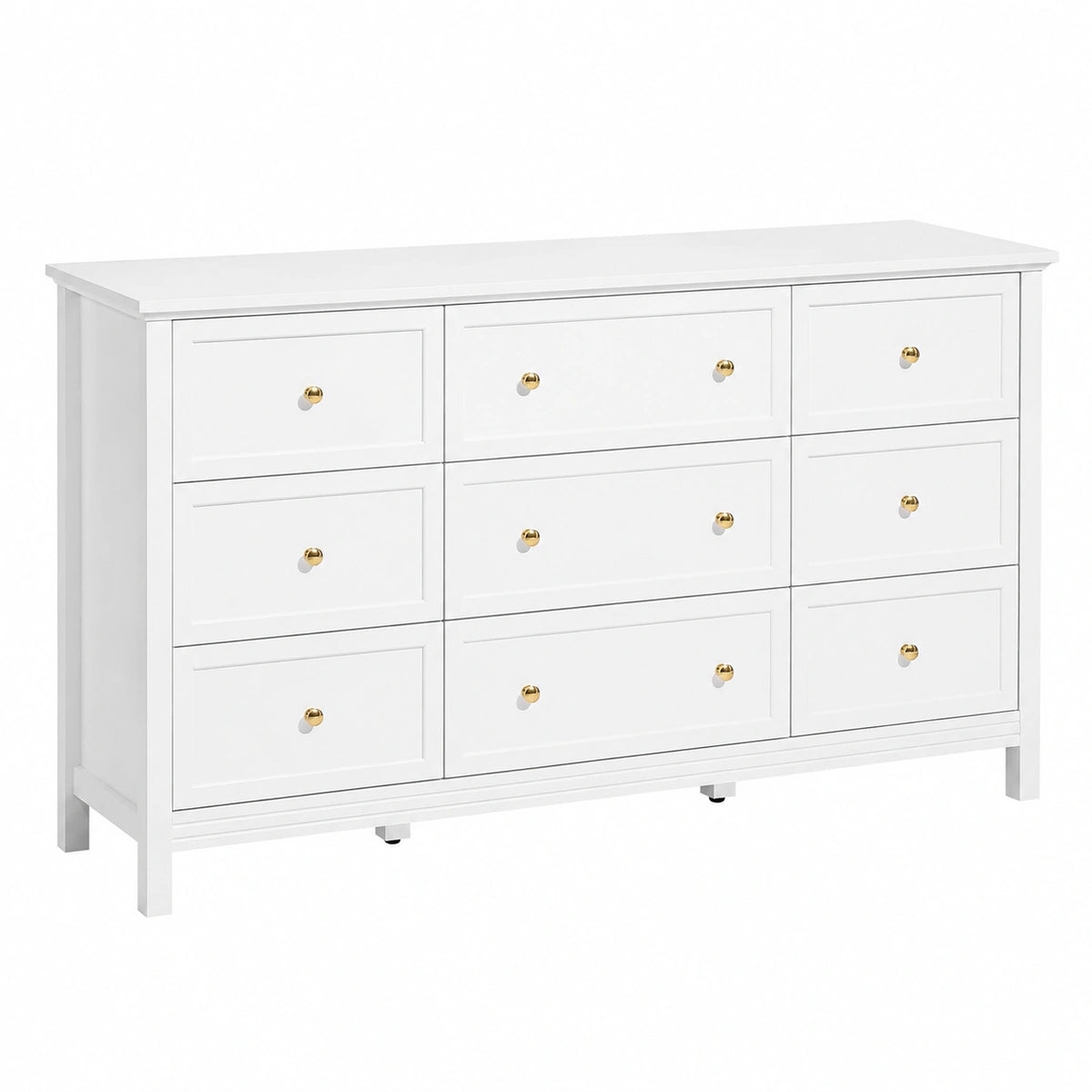 Armoire, avec rangement, avec tiroirs, avec dispositif anti-basculement, coloris blanc, pour la chambre
