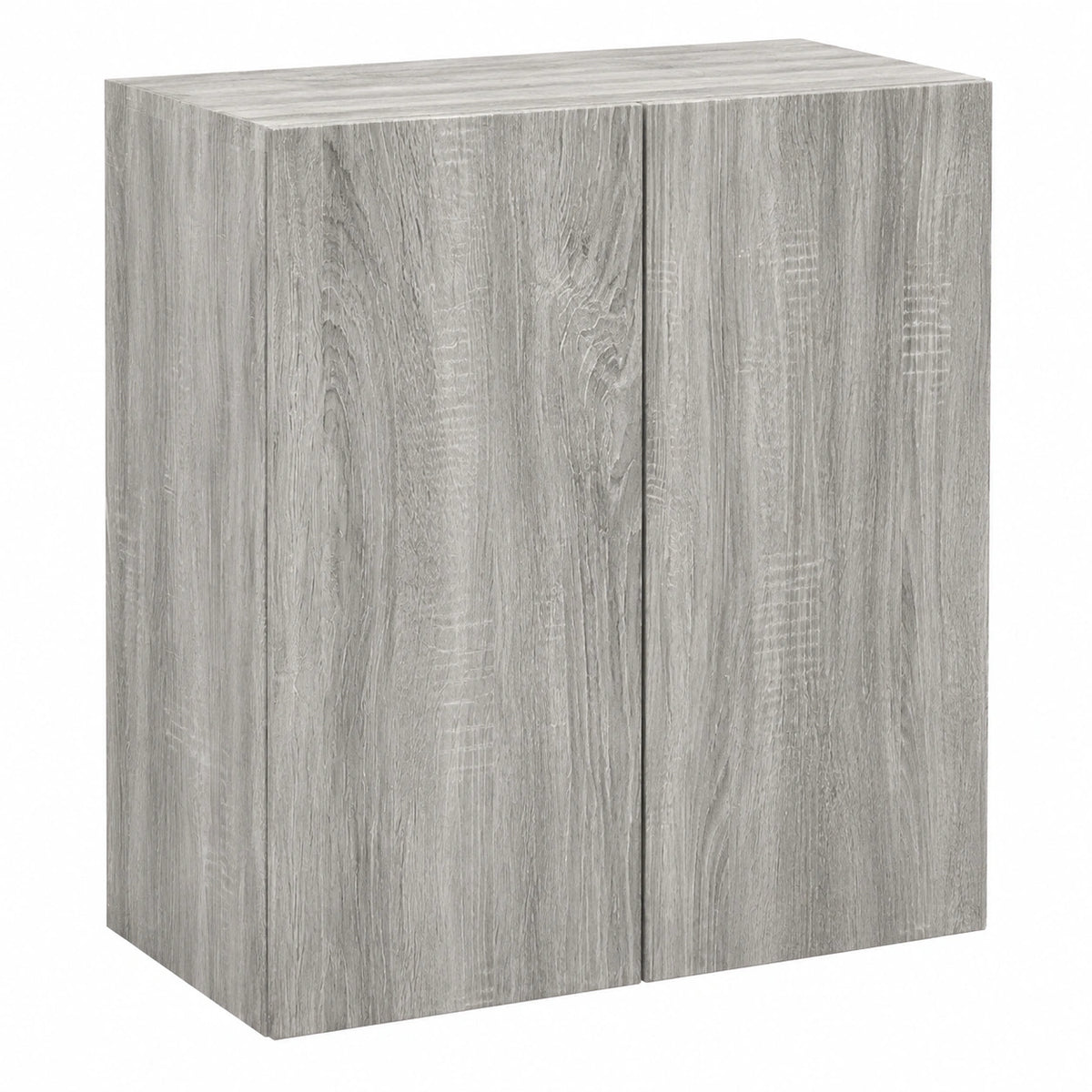 Meuble TV, avec rangement, coloris gris, 59,5 x 31 x 60 cm, pour le salon