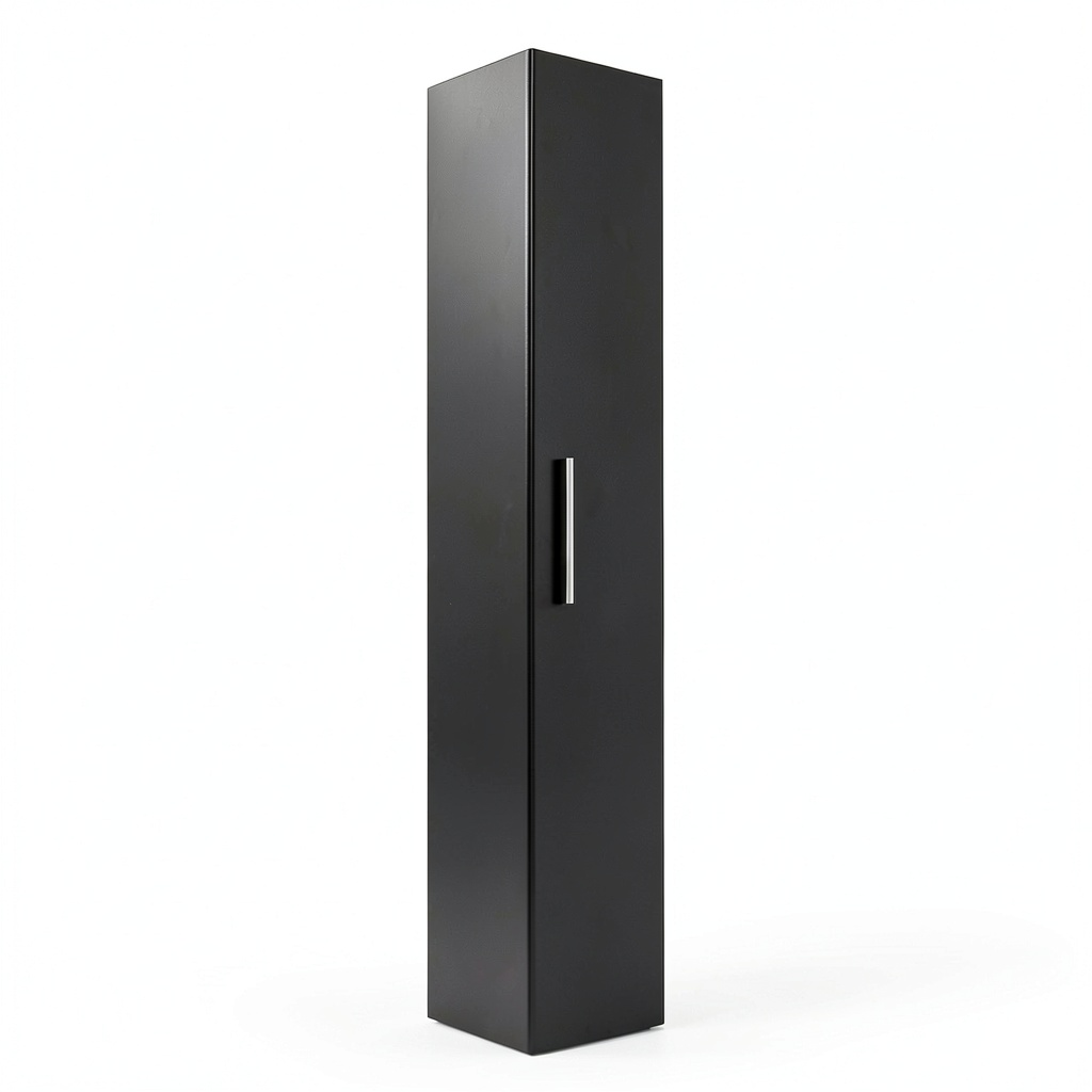 Armoire, avec rangement, coloris noir, pour la chambre