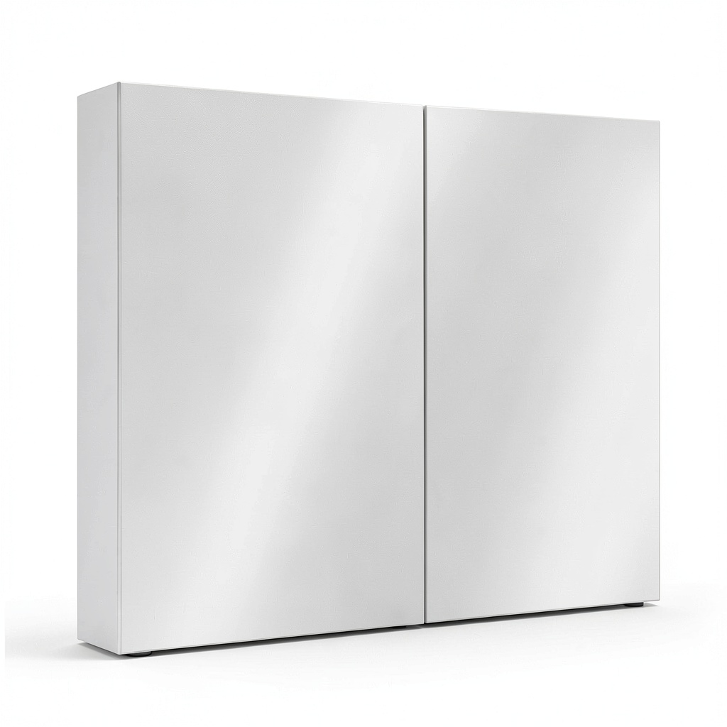 Armoire, en panneaux de bois, avec rangement, coloris blanc, 80 x 15 x 60 cm, pour la chambre