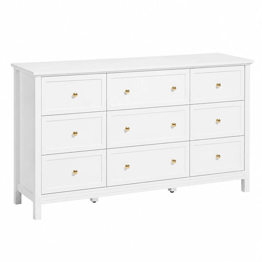 Armoire, avec rangement, avec tiroirs, avec dispositif anti-basculement, coloris blanc, pour la chambre