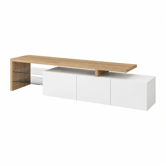Armoire, avec étagères, avec portes, en verre, coloris noir et blanc, pour la chambre