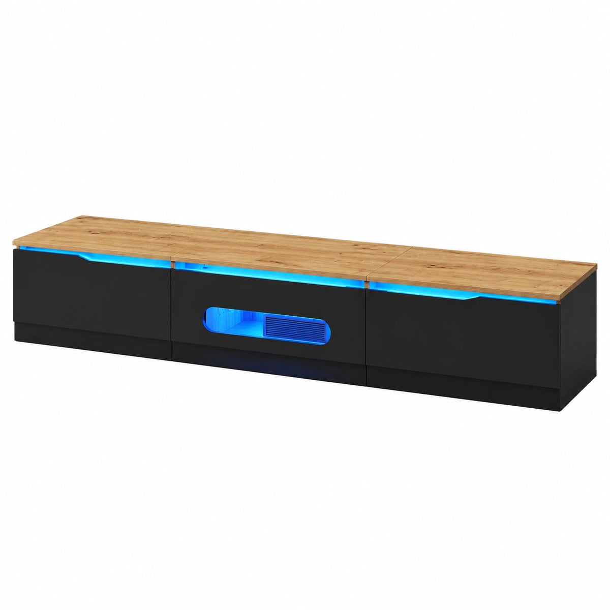 Meuble TV, coloris noir, pour le salon